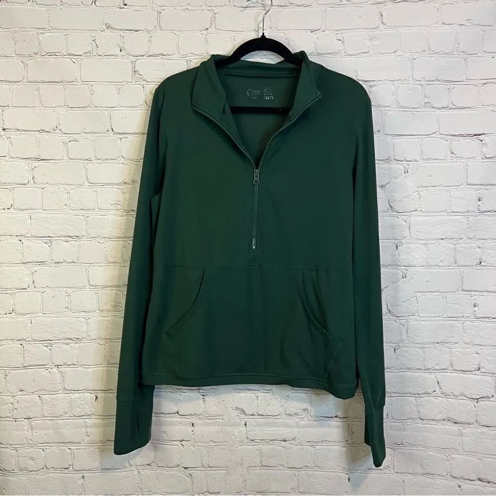 Zyia Half Zip Long Sleeve Top Shirt Athletic Women Size XXXXL